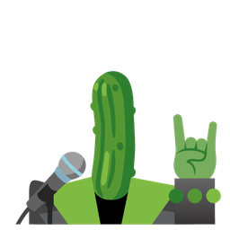 cucumber and microphone