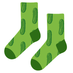 cucumber and socks
