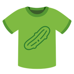 cucumber and t-shirt
