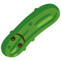 Cucumber and Upside-down face