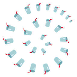 Cup with straw and Cyclone