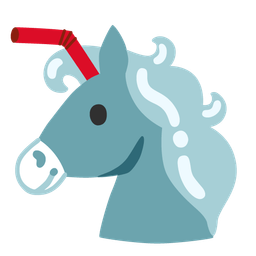 Cup with straw and Unicorn