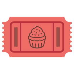 Cupcake and Admission tickets