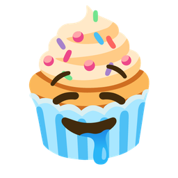 Cupcake and Drooling face