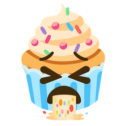 Cupcake and Face vomiting