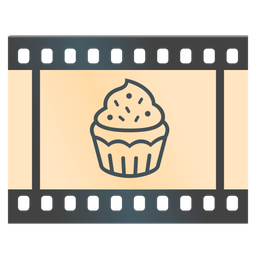 Cupcake and Film frames