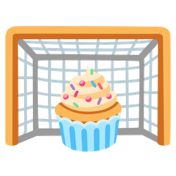 Cupcake and Goal net