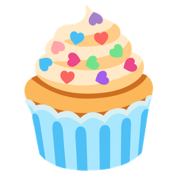 Cupcake and Heart suit