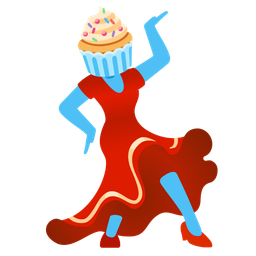 Cupcake and High-heeled shoe