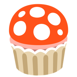 Cupcake and Mushroom