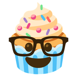 Cupcake and Nerd face