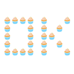 Cupcake and OK button