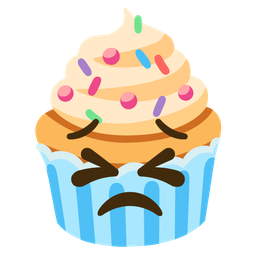 Cupcake and Persevering face