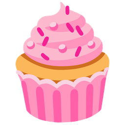 Cupcake and Pink heart