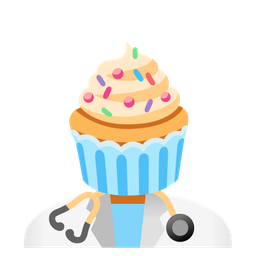 Cupcake and Stethoscope