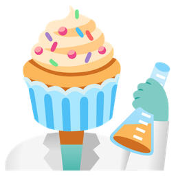 Cupcake and Test tube