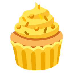 Cupcake and Yellow heart