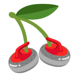 curling stone and cherries