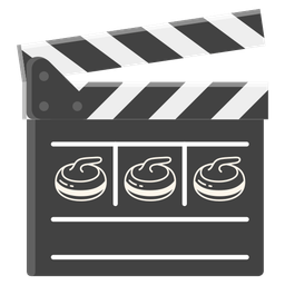 curling stone and clapper board