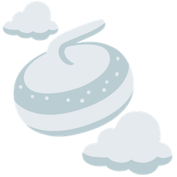 curling stone and cloud