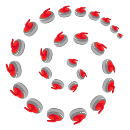 curling stone and cyclone