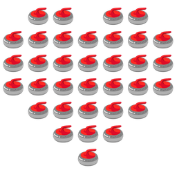 curling stone and heart suit