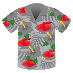 curling stone and hibiscus