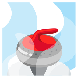 curling stone and hot springs