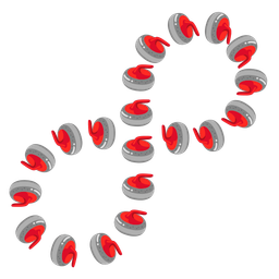 curling stone and infinity