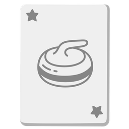 curling stone and joker