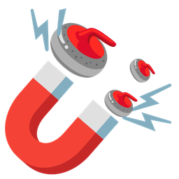 curling stone and magnet