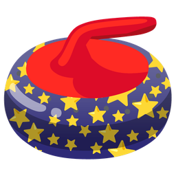 curling stone and star