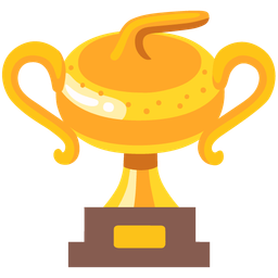 curling stone and trophy