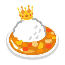 Curry rice and Crown