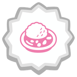 Curry rice and Fish cake with swirl