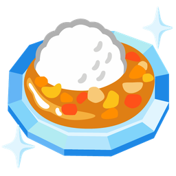Curry rice and Gem stone