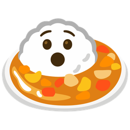 Curry rice and Hushed face