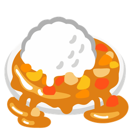 Curry rice and Melting face