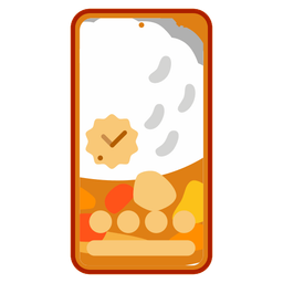 Curry rice and Mobile phone