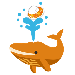 Curry rice and Spouting whale