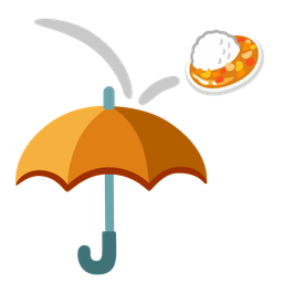 Curry rice and Umbrella