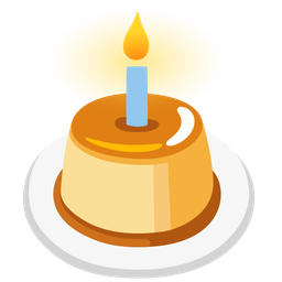 Custard and Birthday cake