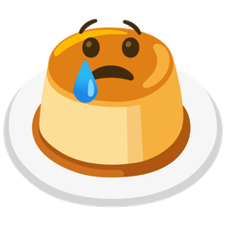 Custard and Crying face