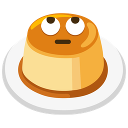 Custard and Face with rolling eyes