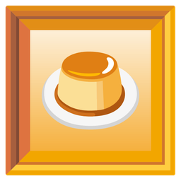 Custard and Framed picture