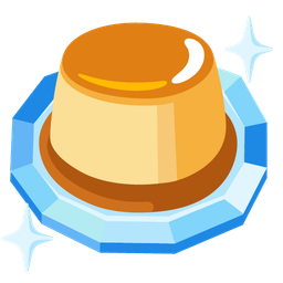 Custard and Gem stone