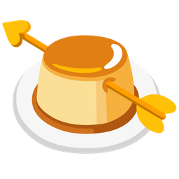 Custard and Heart with arrow