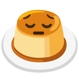 Custard and Pensive face