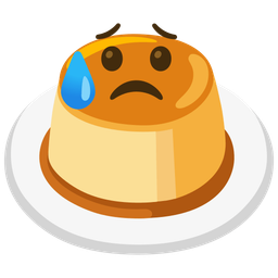 Custard and Sad but relieved face