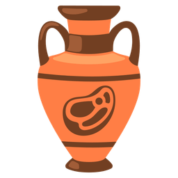 cut of meat and amphora